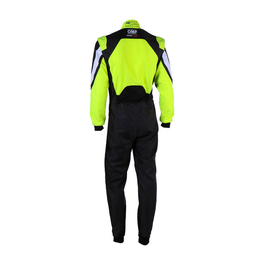 OMP Kinder-Kartanzug KS-3X schwarz/gelb (FIA)