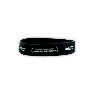 Rallye Polen WRC 2024 Silikonarmband Schwarz