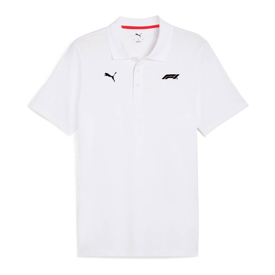 Formula 1 2026 Poloshirt Small Logo weiß