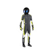 Sparco Kartanzug Kerb grau/gelb (FIA)