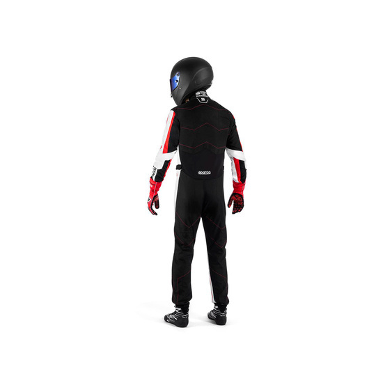 Sparco Kinder Kartoverall KERB Schwarz/Rot (FIA)