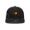 McLaren F1 2025 Herren Baseballkappe Washed Schwarz