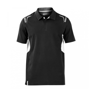 Sparco Herren Polohemd PRO-TECH Schwarz