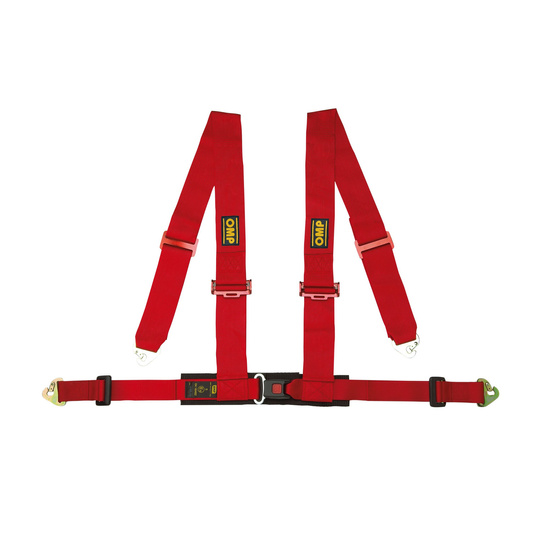 OMP 4-Punkt-Gurt DA508 rot (ECE)