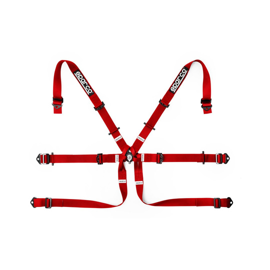 Sparco 6-Punkt-Gurt Formula H-7 rot (FIA)