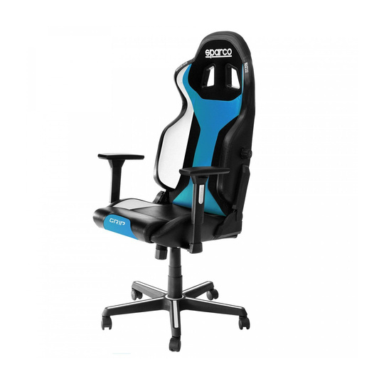 Sparco Bürostuhl GRIP SKY Schwarz/Himmelblau