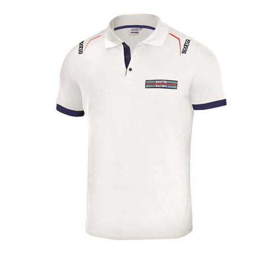 Sparco Poloshirt Martini Logo weiß