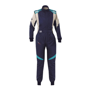 OMP Rennanzug First Evo Elle MY25 marineblau (FIA)