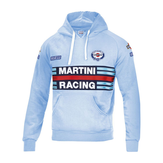 Sparco Kapuzenpullover Martini Racing hellblau