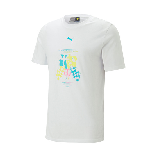 Scuderia Ferrari F1 T-Shirt Miami GP weiß