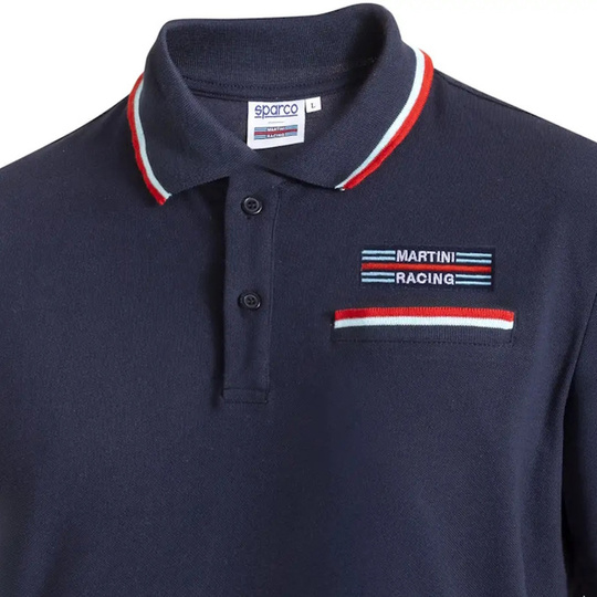 Sparco Poloshirt Martini Pocket marineblau