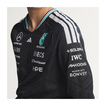 Mercedes AMG F1 2026 Langarmshirt Authentic Team schwarz