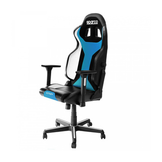Sparco Bürostuhl GRIP SKY Schwarz/Himmelblau