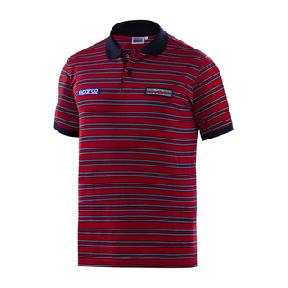 Sparco Poloshirt Sportline Martini rot