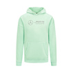 Herren Retro Hoodie Mint Mercedes AMG F1