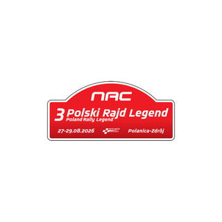 Polski Rajd Legend Souvenir-Aufkleber 2026 3 klein