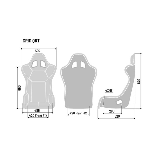 Sparco Rennsitz Grid Q SKY MY20 (FIA)