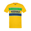 Ayrton Senna F1 2025 Herren T-Shirt Hashtag Gelb