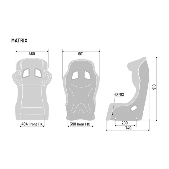 Sparco Rennsitz MATRIX MY22 (FIA)