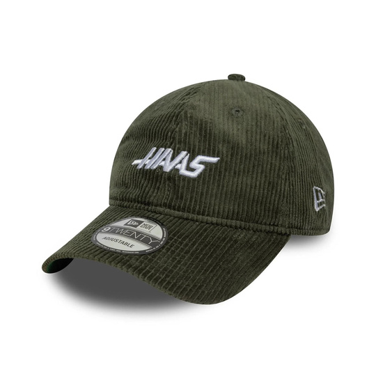 Haas F1 2025 Herren Baseballkappe Cord Grün