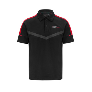 Porsche Motorsport Poloshirt Logo schwarz