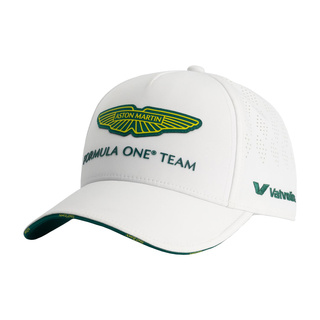 Aston Martin F1 2025 Herren Baseballkappe Team Weiß