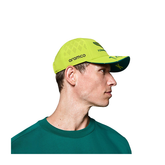 Aston Martin F1 2025 Herren Baseballkappe Alonso Team Limette