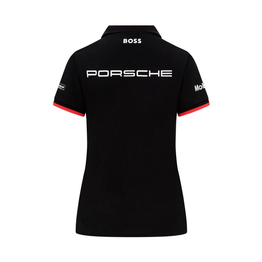 Porsche Motorsport 2024 Damen Poloshirt Team Schwarz