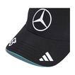Mercedes AMG F1 2025 Baseballkappe Russell Schwarz