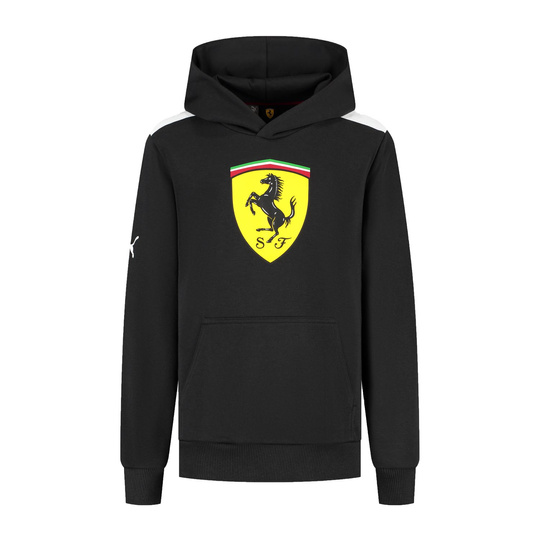 Ferrari F1 2025 Kinder Sweatshirt Shield Schwarz