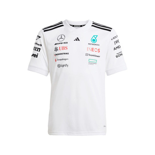 Mercedes AMG F1 2025 Kinder T-Shirt Team Weiß
