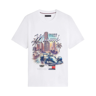 Cadillac F1 2026 T-Shirt Miami Graphic weiß