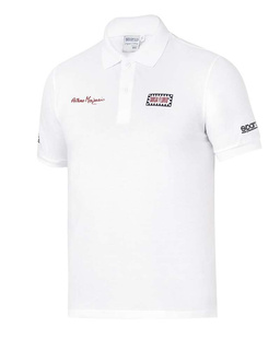 Sparco Poloshirt Targa Florio Merzario #AM2 weiß