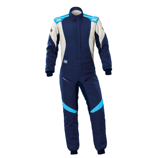 OMP Rennoverall FIRST EVO MY25 Marineblau-Weiß (FIA)
