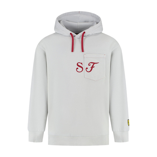 Ferrari F1 2025 Herren Hoodie Graphic Grau