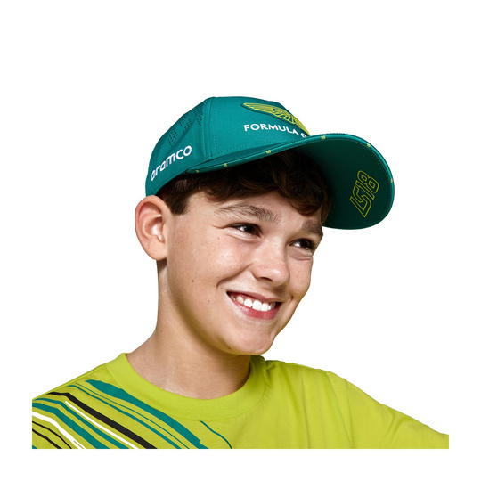 Aston Martin F1 2025 Kinder Baseballkappe Stroll Team Grün