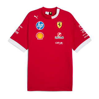 Scuderia Ferrari F1 2025 Herren Übergroßes T-Shirt Drivers Team