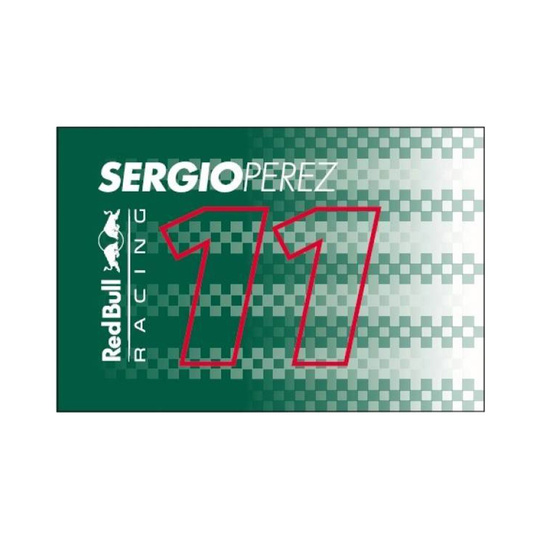Flagge von Perez Red Bull Racing