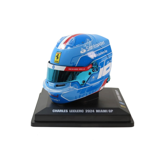 Scuderia Ferrari Miniaturhelm 1:5 Charles Leclec Miami GP