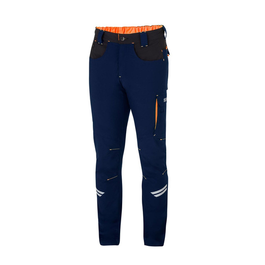 Sparco Herren Hose Light TECH Marine-Orange