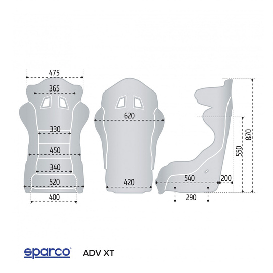 Sparco Rennsitz PRO ADV XT Carbon Tech (FIA)