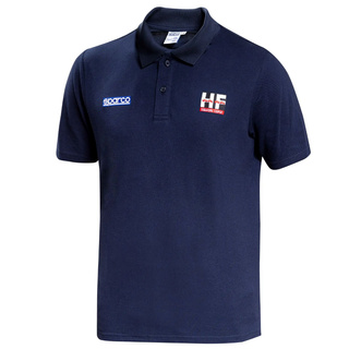 Sparco Poloshirt Lancia HF Squadra Corse Lunetta marineblau