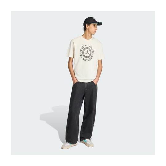 Mercedes AMG F1 2026 Herren T-Shirt Cremeweiß Silver Arrows Star