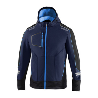 Sparco Herren Softshell Jacke TECH Marineblau