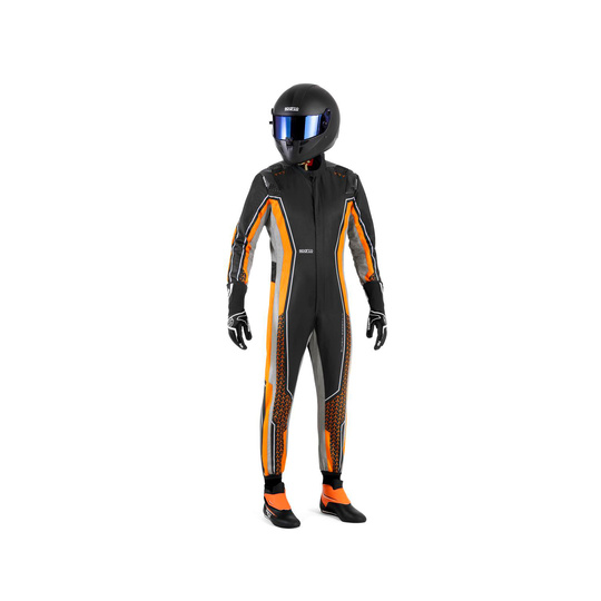 Sparco Kartoverall Superleggera-K Schwarz-Orange (FIA)