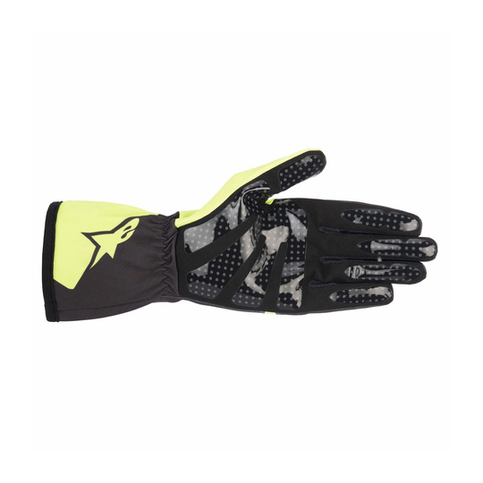Alpinestars Karthandschuh TECH-1 K RACE V2 CORPORATE Grau-Gelb