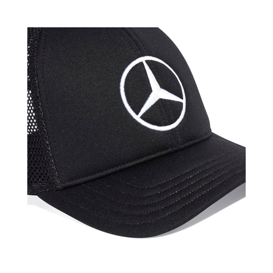 Mercedes AMG F1 2025 Herren Kappe Star Trucker Schwarz
