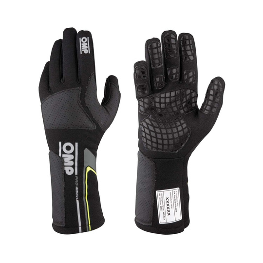OMP Handschuhe PRO Mech MY21 schwarz (FIA)
