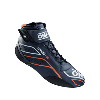 OMP Schuhe One-S MY26 marineblau/orange (FIA)