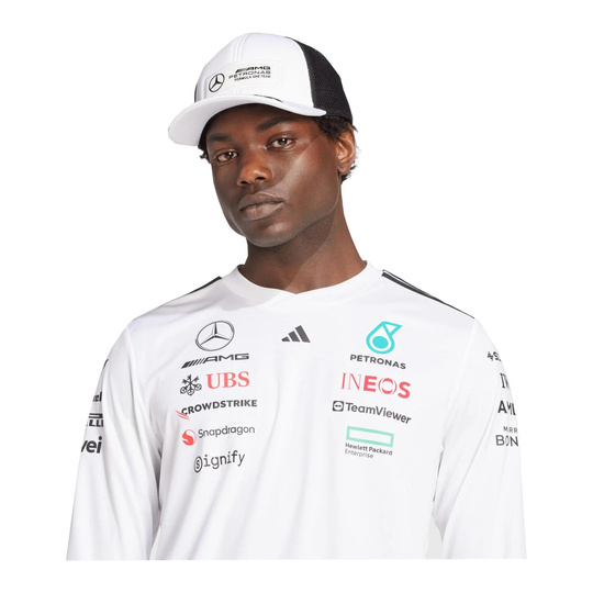 Mercedes AMG F1 Team Langarmshirt weiß